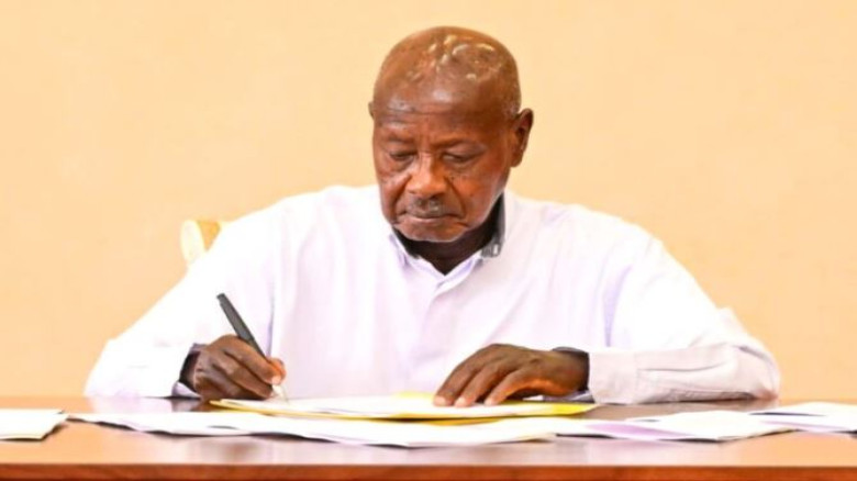 President Museveni signs the Copyright and Neighbouring Rights (Amendment) Act, 2026.